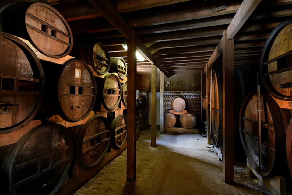 Les caves de Calvados de la maison Drouin © Calvados Christian Drouin.