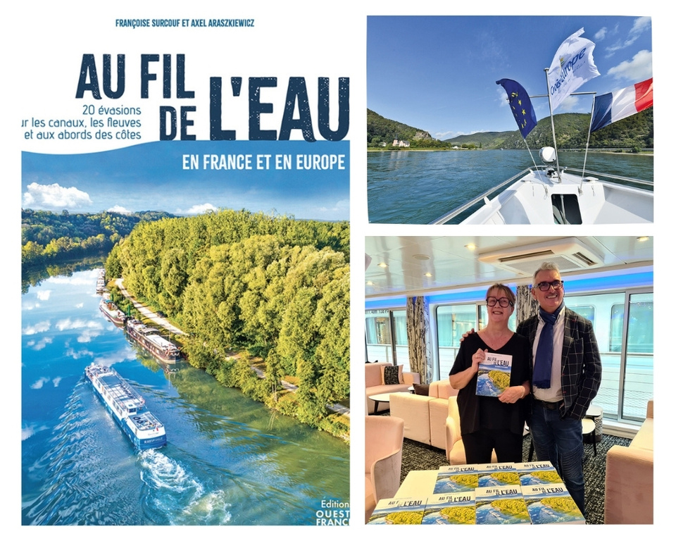 Les auteurs du livre,  Françoise Surcouf et Axel Araszkiewicz  © Editions Ouest-France/ CroisiEurope -Alexandre Sattler/David Raynal.