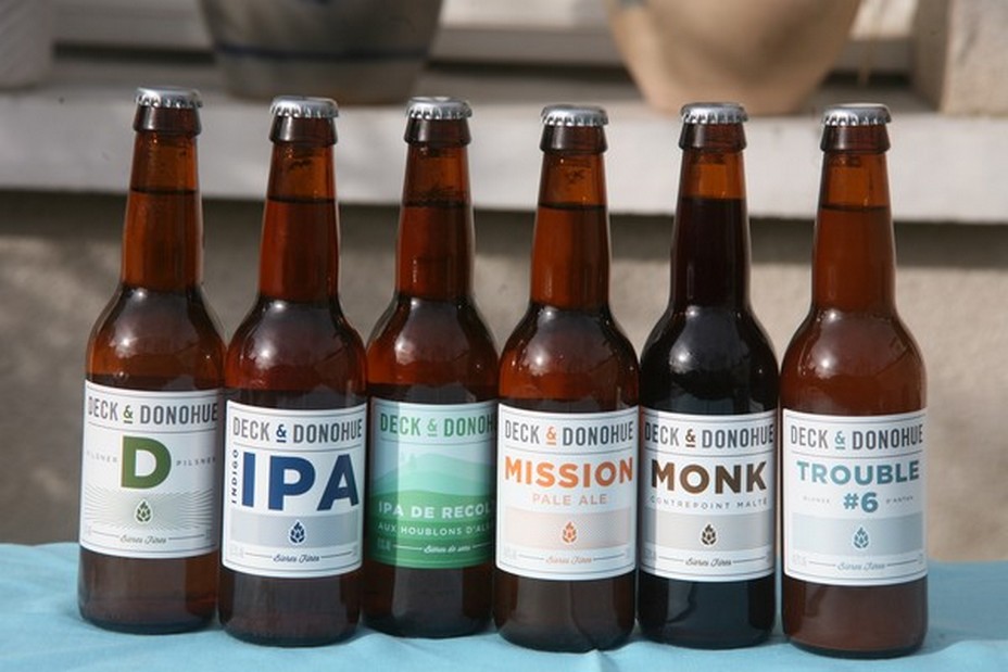 Deck & Donohue brassent et distribuent  une large gamme de bières de caractère, avec des produits sains et mûrement choisis et certifiées bio.@ R.Bayon