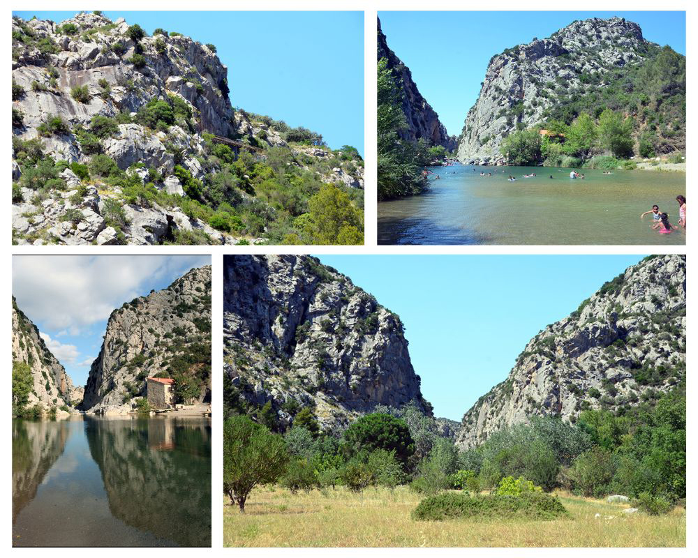 Lieu de découverte de la célèbre face de l’Homme de Tautavel, l’un des plus anciens hominidés connus en Europe, la Caune de l'Arago est située dans le massif des Corbières, sur les marges septentrionales de la plaine du Roussillon @ Office de tourisme Cap Sud 66/David Raynal