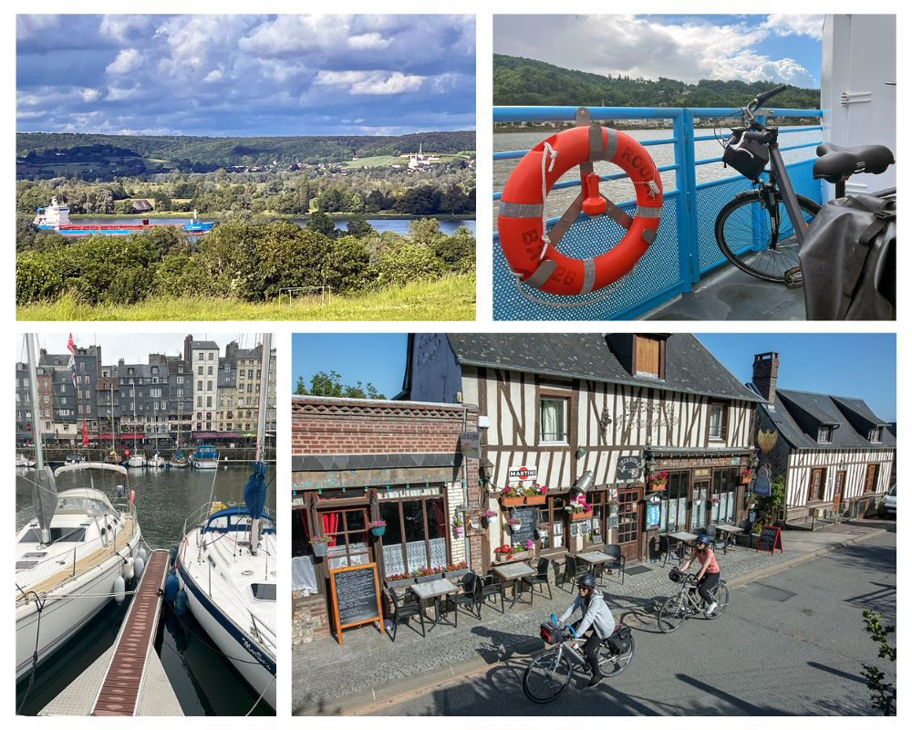 La Seine à Vélo quitte le fleuve pour rallier cette indémodable carte postale qu’est Honfleur @ JLP, D.Darrault