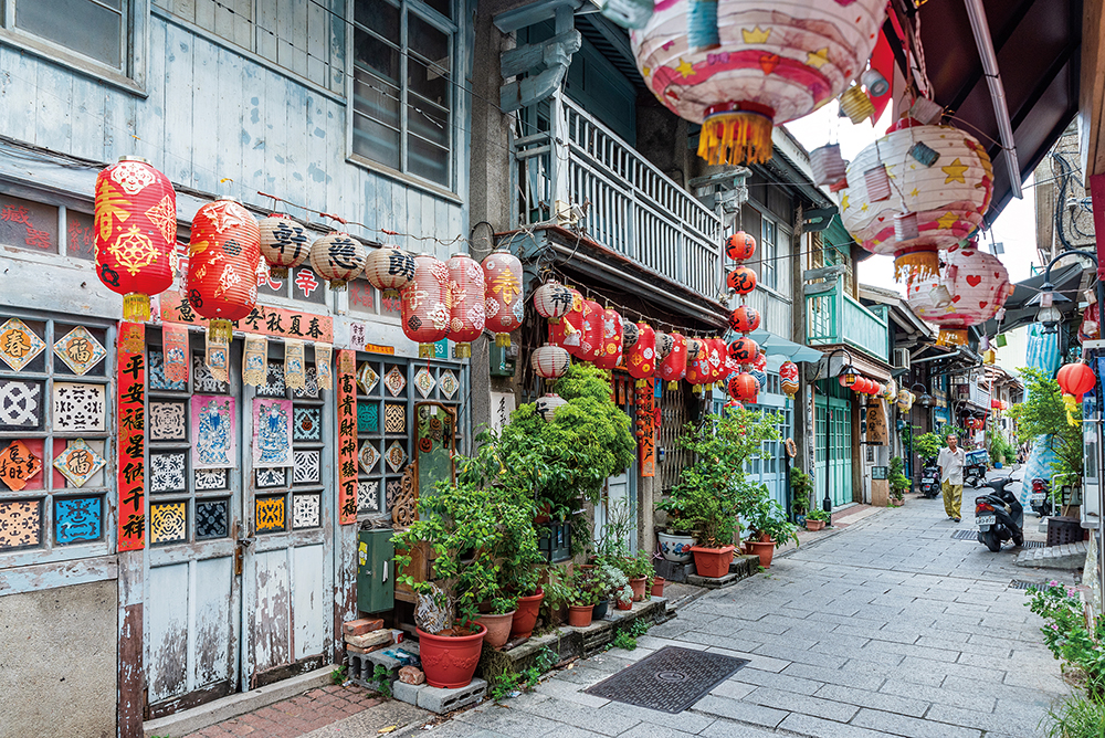 Une rue ancienne du centre de Tainan © OT Taïpei